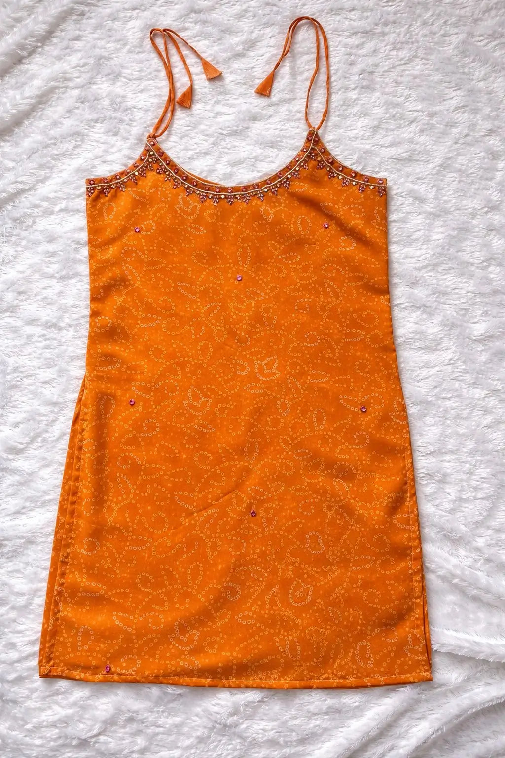 Sleeveless Printed Kurti Pant Set