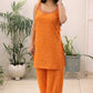 Sleeveless Printed Kurti Pant Set