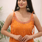 Sleeveless Printed Kurti Pant Set