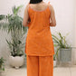 Sleeveless Printed Kurti Pant Set