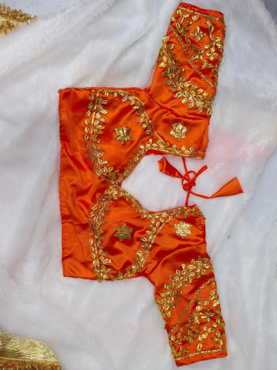 Soft Georgette Saree with Gotta Patti Blouse