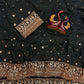 Soft Georgette Sequins Embroidered Saree With Blouse