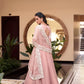 Soft Georgette Silk Embroidered Lehenga Set with Dupatta