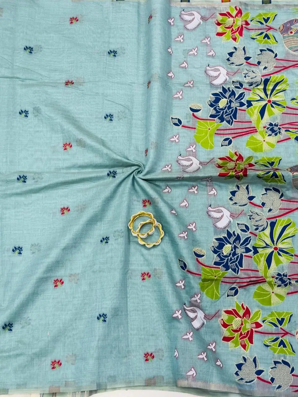 Soft Muga Cotton Saree for Festive, Traditional and Day Occasion Wear