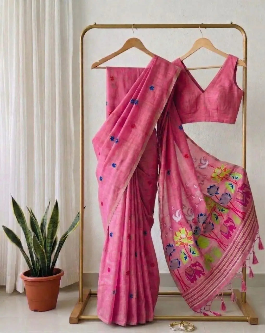 Soft Muga Cotton Saree for Festive, Traditional and Day Occasion Wear