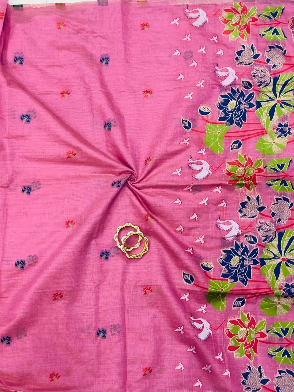 Soft Muga Cotton Saree for Festive, Traditional and Day Occasion Wear