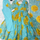 Soft Organza Silk Floral Anarkali Set with Gota Patti Dupatta