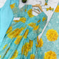 Soft Organza Silk Floral Anarkali Set with Gota Patti Dupatta
