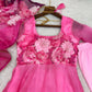 Soft Organza Silk Floral Anarkali Set with Gota Patti Dupatta