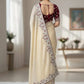 Soft Silk Embroidered Saree with Satin Blouse