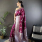 Soft Silk Saree with Rich Zari Border and Woven Pallu