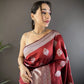 Soft Silk Saree with Rich Zari Border and Woven Pallu