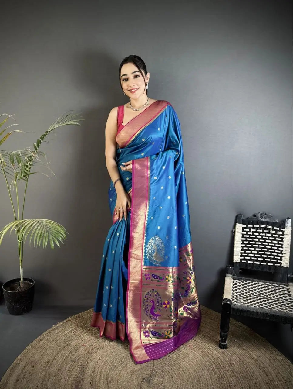 Soft Silk Saree with Rich Zari Border and Woven Pallu