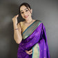 Soft Silk Saree with Rich Zari Border and Woven Pallu