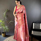 Soft Silk Saree with Rich Zari Border and Woven Pallu