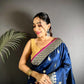 Soft Silk Saree with Rich Zari Border and Woven Pallu