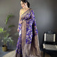 Soft Silk Saree with Rich Zari Border and Woven Pallu