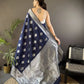 Soft Silk Saree with Rich Zari Border and Woven Pallu