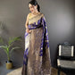 Soft Silk Saree with Rich Zari Border and Woven Pallu