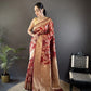 Soft Silk Saree with Rich Zari Border and Woven Pallu