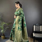 Soft Silk Saree with Rich Zari Border and Woven Pallu