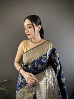 Soft Silk Saree with Rich Zari Border and Woven Pallu