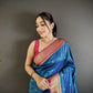Soft Silk Saree with Rich Zari Border and Woven Pallu