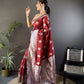 Soft Silk Saree with Rich Zari Border and Woven Pallu