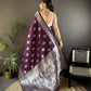 Soft Silk Saree with Rich Zari Border and Woven Pallu
