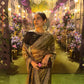 Soft Twill Net Sequins & Dori Embroidered Designer Saree
