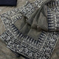 Soft Twill Net Sequins & Dori Embroidered Designer Saree