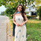 Spaghetti Style Khadi Cotton Embroidered Suit with Leheriya Kota Doria Dupatta – Summer Festive Wear
