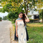 Spaghetti Style Khadi Cotton Embroidered Suit with Leheriya Kota Doria Dupatta – Summer Festive Wear