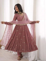 Star Sequin Embroidered Anarkali Set