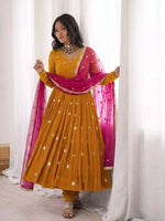 Star Sequin Embroidered Anarkali Set
