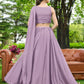Steel Blue Draped Lehenga