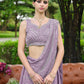 Steel Blue Draped Lehenga