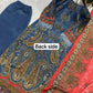 Steel Blue Paisley Chinon Print Kurta Set