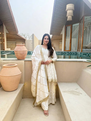 Striped Gold Trim Sharara