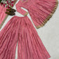 Striped Gold Trim Sharara