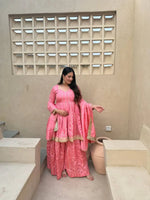 Striped Gold Trim Sharara