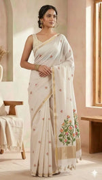 Summer Jamdani Weave Saree for Festive, Traditional and Day Wear