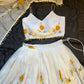 Sunflower Bloom Organza Lehenga Set for Festive and Haldi Functions