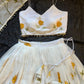 Sunflower Bloom Organza Lehenga Set for Festive and Haldi Functions