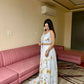 Sunflower Bloom Organza Lehenga Set for Festive and Haldi Functions