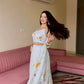 Sunflower Bloom Organza Lehenga Set for Festive and Haldi Functions