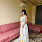 Sunflower Bloom Organza Lehenga Set for Festive and Haldi Functions
