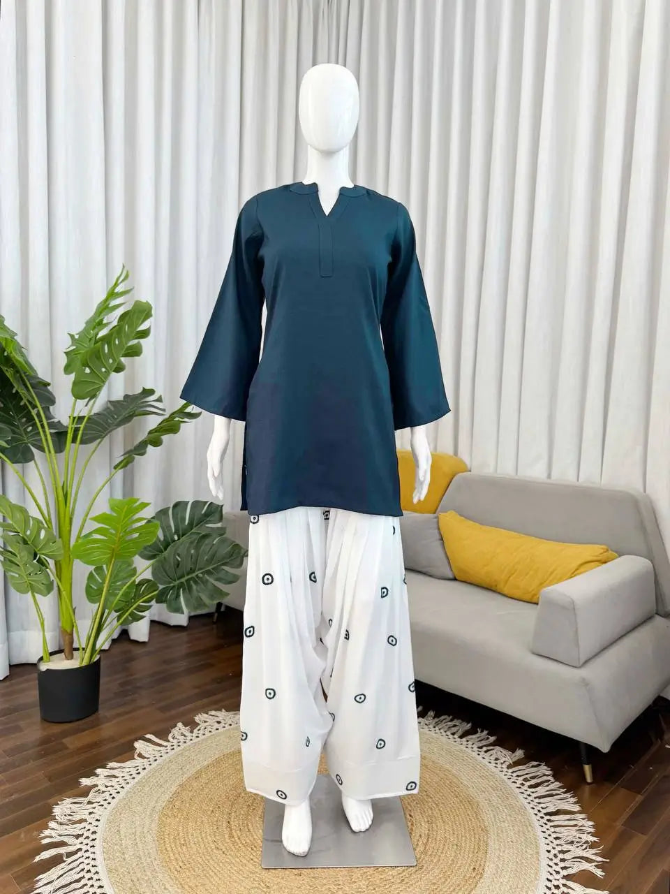 Sunflower Farshi Rayon Suit Set