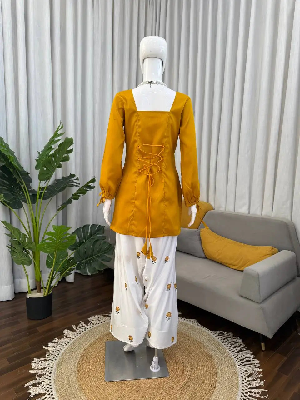 Sunflower Farshi Rayon Suit Set