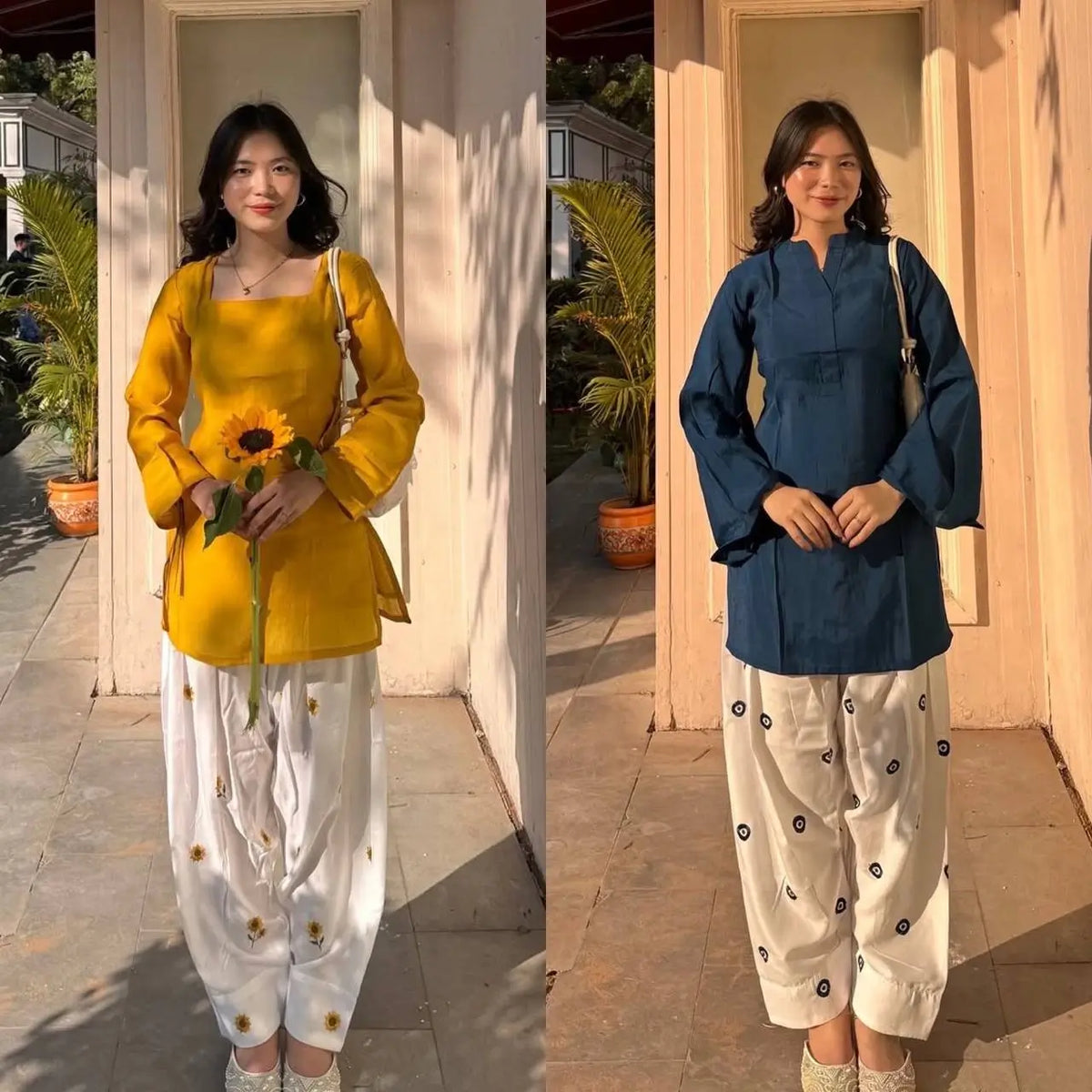 Sunflower Farshi Rayon Suit Set
